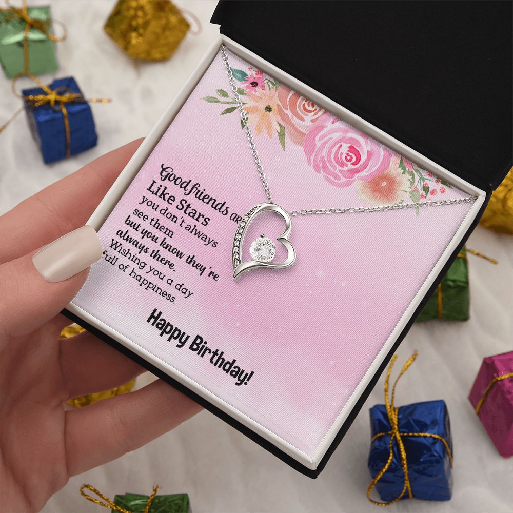 Happy birthday my friend Forever love Necklace