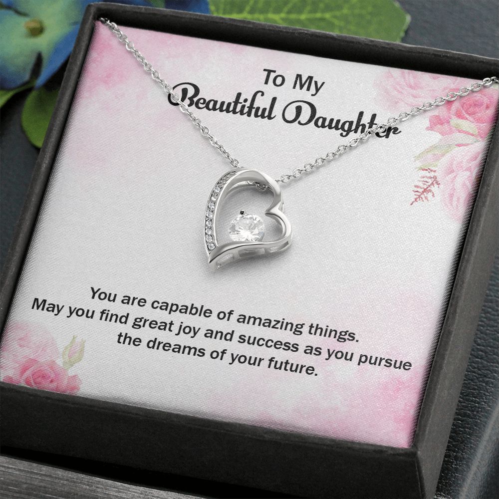My beautiful daughter Forever love Necklace