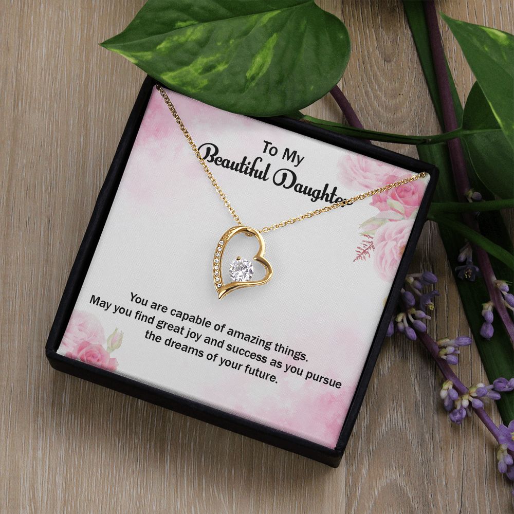 My beautiful daughter Forever love Necklace
