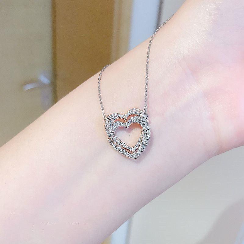 N8.Interlocking Heart Necklace - Elle Royal Jewelry