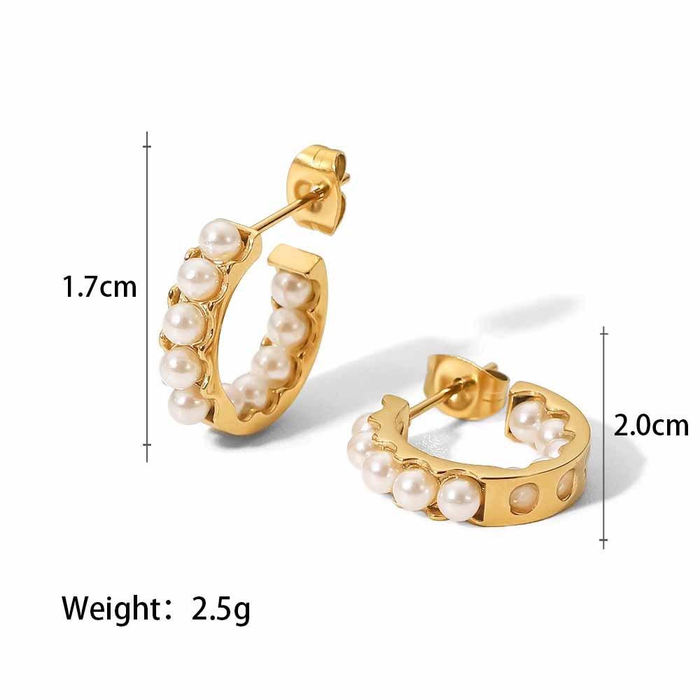 E17.18k gold earrings - Elle Royal Jewelry