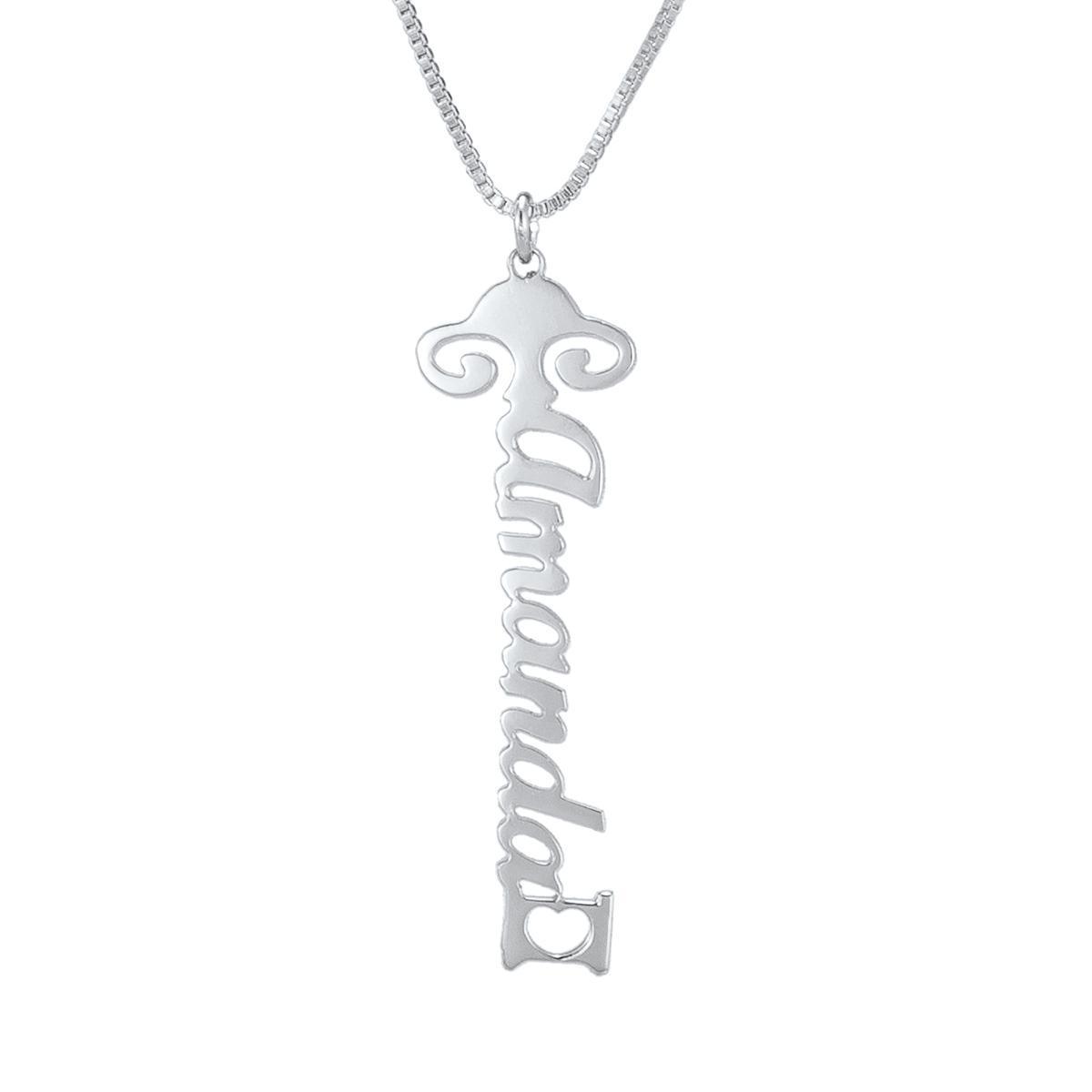 Dazzling Vertical Custom Name Necklace