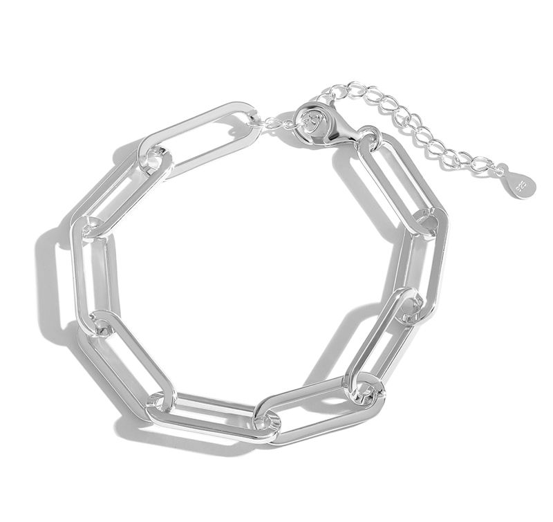 Fashion Holiday Hollow Chain 925 Sterling Silver Bracelet